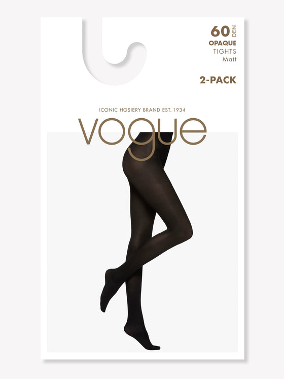 Opaque 60 denier tights, 2-pack