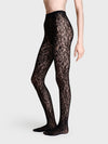 Fashionable, black Jane lace tights.