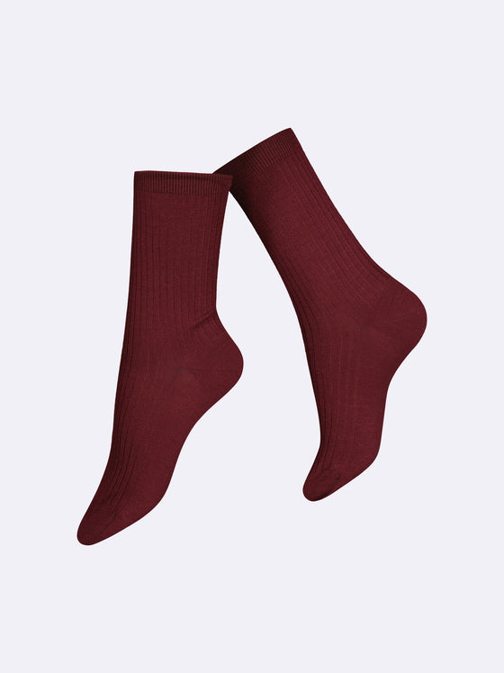 MERINO WOOL RIB SOCK