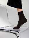 Frill Sparkle sock wine red
