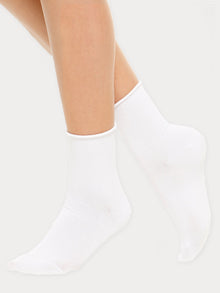  Cotton Comfort Ankle Socks, 2-pack
