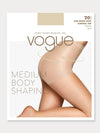 Vogue hosiery sheer, matt 20 den shaping tights.