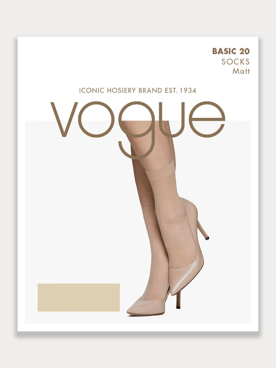 Vogue Basic Sock 20 Denier, 2-pack