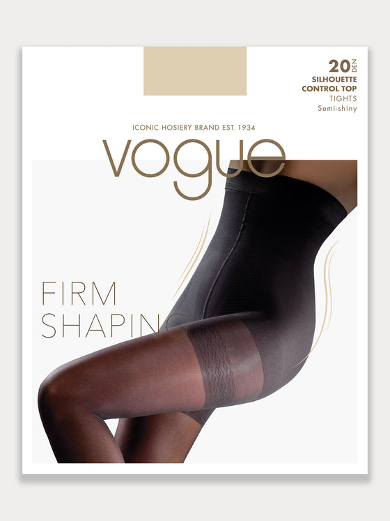 3 Pairs Tummy Control Tights for Women, 20 Denier Control Top Sexy