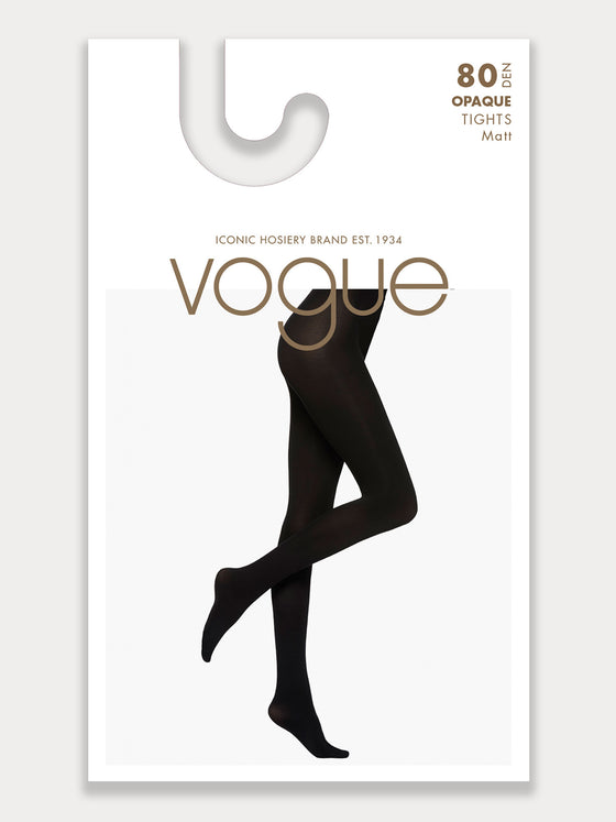 Vogue Hosiery 80 den matt covering opaque tights. 